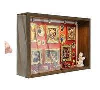 Small Museum Kit | With Figurines Romantic Photo Box | 3D Museum Picture Frame Display Case | Ideal For Men Him Her Mother Graduation Wedding Party Birthday Christmas