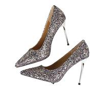 Small Nich Single Shoe Spring/Summer Item Slim Heel Pointed Shallow Mouth Work Shoes Temperament High Heels(Multicolor,35)