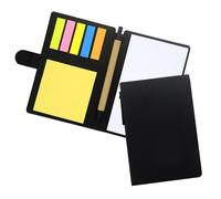 Small Notebook Snap Note Pad Set di penne a sfera con sticky Notes Index adesivi fai da te per scrapbook Paper portatile per ufficio scolastico creativo nero