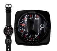 Small Outdoor Thermograph - Outside Temperature Gauge with Case 24mm