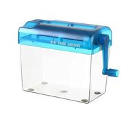 Small Paper Shredder, Compact Manual Document Shredding Machine for Desk, 6,69 x 3,74 x 5,91 inch Workplace Supplies for Adults Students Teachers, Easy Disposal of Bills Mail Receipts Or School Papers