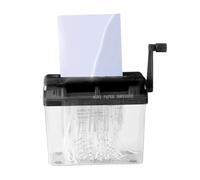 Small Paper Shredder, Compact Manual Document Shredding Machine for Desk, 6.69x3.74x5.91 Inches Workplace Supplies for Adults Students, Teachers, Easy Disposal of Bills Mail Receipts or School Papers