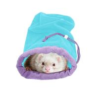 Small Pet Bath Towel Bag, Hamster Absorbent Pouch, Breathable Adjustable Drawstring Drying Sack for Livestock, Puppy, Rabbit, Chinchilla, Squirrel, Kitten Grooming & Travel