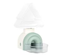 Small Pet Water Dispenser, Small Animal Drinking Fountain, 520ml Pine Shape Automatic Feeder, Hangable No-Drip Bottle for Cat, Bunny, Ferret, Hedgehog, 5.31x3.54x8.27 inches