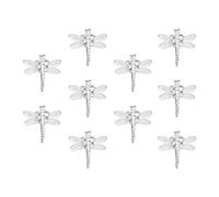 Small Plant Clips - 10 Pieces Transparent Butterfly Dragonfly Shape | Plant Flower Support | PC Material 3.8x3cm Butterfly 3.6x3.5cm Dragonfly For Orchid Vine Clips Garden Outdoor Balcony Indoor Plan
