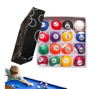Small Pool Balls, Billiards Ball Set, Tabletop Game Toys, Educational Sport, 16 pezzi Fun Activity Set for Kids Boys Girls Child Indoor Gym Recreation and Family Games