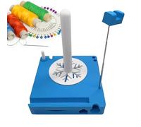 Small Portable Knitting Bag - Wooden Yarn Holder | Double Spindle Rotating Yarn Spinner, With Grommets, Pockets & Needle Holders - Knitting Bag Organizer For Crochet Hooks, Accessories, Tools &