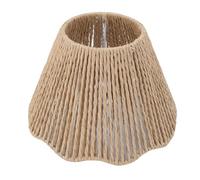 Small Rattan Lamp Shades Set,Boho Small Lamp Shades for Table Lamps,Rope Woven Desk Lampshade E27 E14 Decorative Wicker Drum Vintage Pendant Hanging Lamp Shade for Floor Lamps