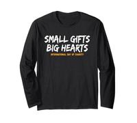 Small s Big Hearts Giornata Internazionale della Carità Gentilezza Maglia a Manica