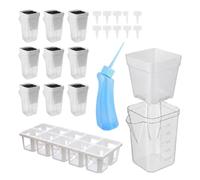 Small Self Watering Pots - 10 Pieces Clear Hydroponic Growing Box