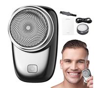 Small Shaver, Portable Foil Shaver, USB Rechargeable Razor, LED Digital Display, Wet Dry Use, Waterproof Design, One-Button, Lightweight Build, Perfect for Travel, Home, Office