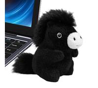 Small Sitting Plush Horse, 5 Inch Collectible Cute Stuffed Animal, Soft Huggable Decorative Toy, With Detailed Features And Lightweight Design, Mini Plush Companion, for Office Living Room Bedroom Sof