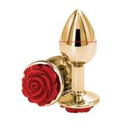 Small Size Metal Anal Beads Butt Plug Mini Rainbow Rose Gold Butt Plug Crystal Jewelry Trainer Anal Dildo Masturbation Sex Toy(4)