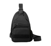 Small Sling Bag - Borsa A Tracolla Da Uomo Resistente All' | Pratico Pacchetto Messaggero Tasca Del Petto Portatile, Sacchetto Di Unico, Mini Casual, Per Donne Uomini L, Nero , Se référer