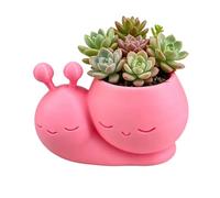 Small Snail Planter - Snail Shaped Desktop Vase, 5x8cm Tiny Flower Pots for Garden, Mini Planter Pot, Whimsical Character Design with Animal Build, Home Decoration Tool for Bathroom Office House