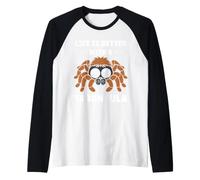 Small Spider Quote Funny Life is Better with a Tarantula Maglia con Maniche Raglan