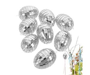 Small Spring Ornaments - Versatile Decorative Pieces, Eight Piece Egg Inspired Layout, Charming Holiday Elegance + Celebration Visual Tech, Sturdy Holiday Accessory Set | per Pasqua e primavera
