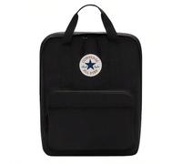 Small Square Unisex Backpack Black Tessuto