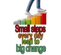 Small Steps Every Day Lead to Big Change: Motivational College-Ruled Notebook for Goal Setting, Journaling, and Daily Progress Tracking
