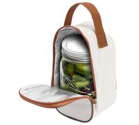 Small Storage Bag - Insulated Leakproof Food Carrier, Water Resistant Portable Lunch Bag with Side Opening Design for Salad, Meal Prep and Food Storage, Travel Organizer for Office and Daily Use