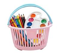 Small Storage Basket, Mini Basket, Tiny Baskets, Hollow Portable Storage Organizer With Handles, Shower Toiletry Holder Basketsfor Home Dormitory Apartment Nursery Bathroom Kitchen