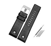 Small Store, cinturino da uomo con rivetti in metallo, cinturino in pelle Diesel compatibile con DZ7257 DZ4343 DZ4459 DZ7311 4318 24 mm 26 mm 28 mm 30 mm 32 mm, 30mm, Pelle, Agata