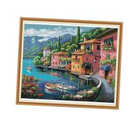 Small Town - Pacchetto ricamo kit punto croce timbrato per principianti 14ct