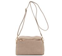 Small Triple Zip crossbody Bag (Beige Brick)