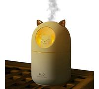 Small umidificatore - 300 ml Essentiaal Oil Diffuser Cat Shape, Usb Desktop Mist Maker, portatile Night Light Device | Quiet for Plants Uffiices Car Room Air Moisturizer Aromatherapy