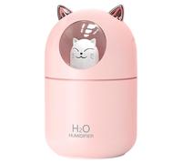 Small Umidifier - Cat Shape Essentiaal Oil Diffuser 300 ml, Usb Desktop Mist Maker with Night Light | Portable Quiet Device for Plants Uffiices Car Room Air Moisturizer Aromatherapy