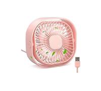 Small Usb Desk Fan, 3 Speeds Portable Table Fan, 4 Inch Personal Min Fan, Small Cooling Fan By Usb Plug In