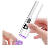 Small UV Light for Nails 2 Timers Rechargeable Portable Cordless | Handheld UV Lamp for Beginners Technicians Women Home DIY Manicure Salon Travel