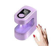 Small UV Light for Nails, USB Rechargeable Fingernail Lamp, Portable Nail Curing Light with 2 Timing Modes, Ideal for Travel and Home Manicure Salon, Compact and Efficient