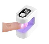Small UV Light Nails, USB Rechargeable Nail Curing Lamp, 2.36x2.24x1.3 Inches, Portable with 2Timing Modes, Compact Manicure Tool for Travel and Home Salon Use