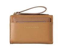 Small Wallet Modern - Short Zipper Wallet | PU Leather Coin Purse | Lightweight Credit Card Wallet With Lanyard | Ladies Zipper Wallet | Multi-Functional Coin Purse Large Capacity For Important Notes