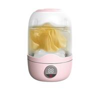 Small Washing Machine, Compact Washer, 2000 mAh ricaricabile Laundry Cup, Quiet Low-Power Design, Lightweight and Easy to Use, Ideal for Socks, Towels, Bra, Travel, White/Pink