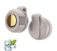 Small Whirlwind Clip Waist Neck Fan, Portable Mini Bladeless Fan Clip On, 3 Speed Adjustable Mini Belt Fans, USB Charging, for Outdoor, Office, Travel, Gym (White)