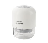 Small Yogurt Raindeur Type De Presse - Plastique Sans BPA, Conception Empilable Filtre De Sauce Amovible | Poignée Discrète, Base Sans Goutte À Goutte, Assemblage Pour Les Desserts Faits Maison