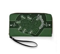 Smallduuck Personalizzato Grandmas Little Sweethearts Portafoglio con 1-15 Nome Personalizzato PU Pelle Nonna Portafoglio Lungo, Portafoglio-4 della nonna, 19.7 * 10.5cm