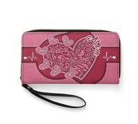 Smallduuck Personalizzato Grandmas Little Sweethearts Portafoglio con 1-15 Nome Personalizzato PU Pelle Nonna Portafoglio Lungo, Portafogli Mamma-1, 19.7 * 10.5cm