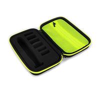 smallJUN 1Pcs Custodia Rigida Eva Trimmer Shaver Pouch Organizer da Viaggio Borsa da Trasporto per One Blade Borsa per Rasoio Nero + Verde