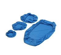 smallJUN 4 Pezzi, Set Copertura per Poltrona odontoiatrica Lavabile Antipolvere Sgabello per Dentista Schienale Sedile Copertura del Cuscino protettore Copertura della Sedia Azzurro