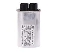 smallJUN AC 2100V Condensatore ad Alta Tensione per Forno a microonde ad Alta Tensione 0.90Μf Condensatori ad Alta Tensione a microonde universali di Ricambio Tono Argento, Nero