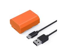 SMALLRIG 2400mAh NP-FZ100 Batteria per Sony A7IV/FX3/A6700 USB-C Ricarica Rapida Batteria per Fotocamera per Sony A7CR, A7CII, A7RV, A7SIII, FX30, A7III, A7C, A6600, ZV-E1, Arancia - 4969