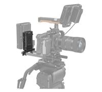 SmallRig 3498B Adattatore per batteria con attacco a V Piastra con doppio morsetto per barra