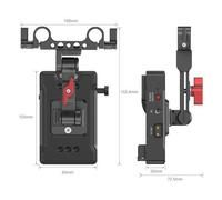 SmallRig 3499B Adattatore per batteria con attacco a V Piastra con braccio di estensione