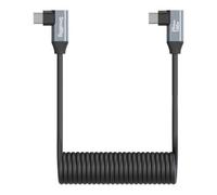 SmallRig 4793 Cavo dati a spirale da USB-C a USB-C (da angolare a angolare) 35 cm