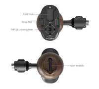 SmallRig 5238 Maniglia laterale in legno con viti di posizionamento ARRI da 1/4"-20 e 3/8''-16