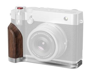 SmallRig 5265 Piastra di montaggio a L con impugnatura in legno per Fujifilm GFX 100RF (argento)