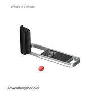 SmallRig 5447 Piastra di montaggio a L con impugnatura in silicone per Fujifilm X-E5 argento